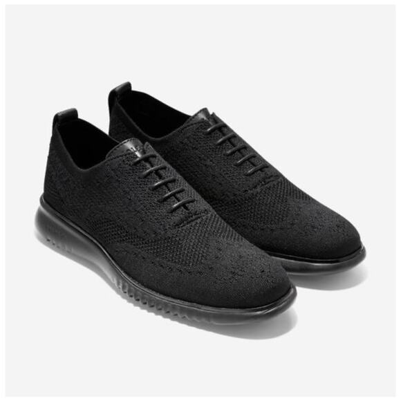 Cole Haan 2.ZERØGRAND Stitchlite Wingtip Oxfords Shoes Size 13 Black Men’s